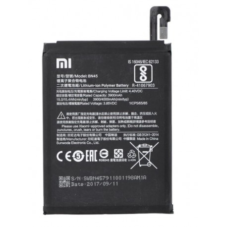 Xiaomi Battery BN45 Redmi Note 5 Global 3900mAh